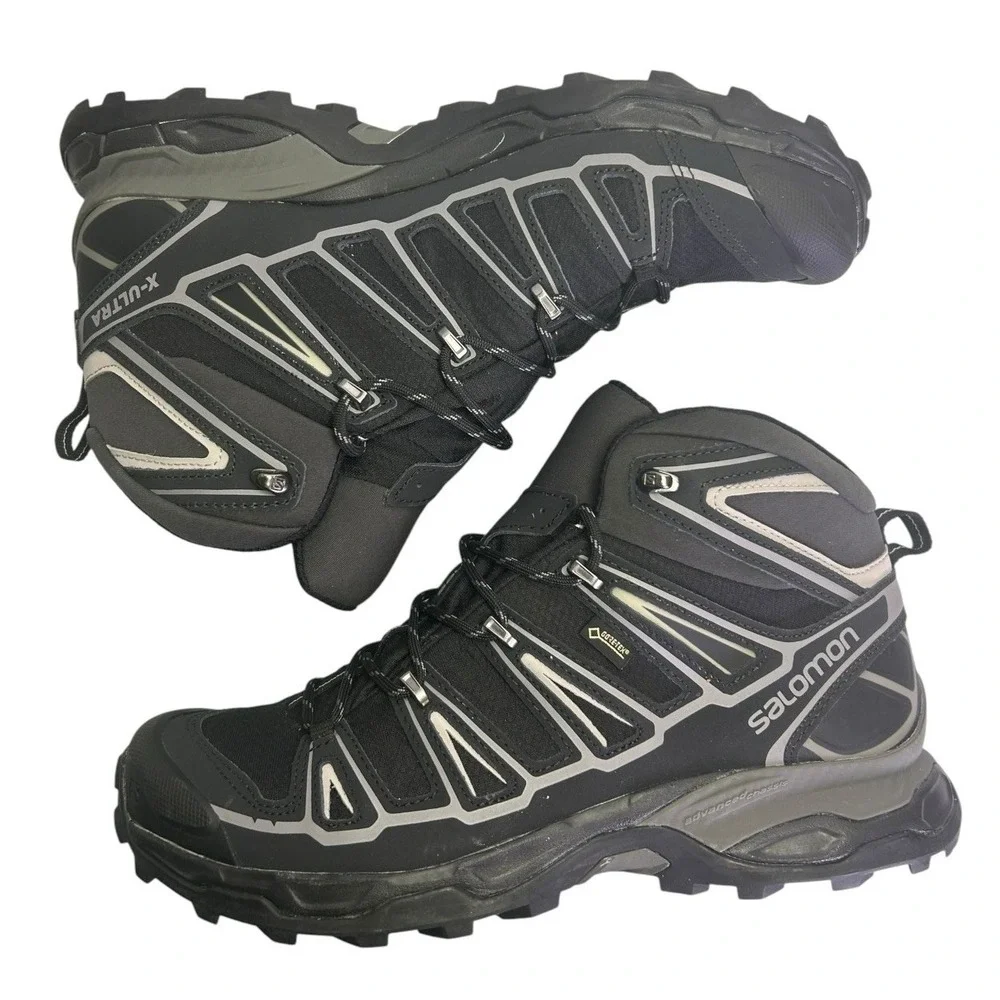 Salomon X Ultra Mid 2 GTX Men's Hiking Boots Black Size 11.5 NEW GoreTex - Picture 6 of 8